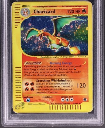 2002 Expedition Charizard holo, slab label cropped out