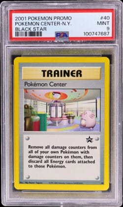 2001 Pokemon Center New York Black Star promo #40 in a PSA 9 slab